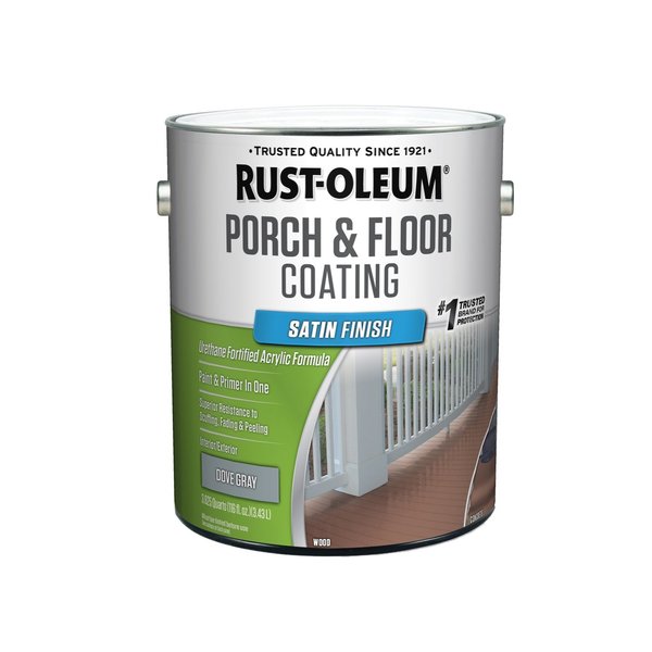 Porch & Floor Rust-Oleum  Satin Dove Gray Porch and Floor Paint+Primer 1 gal 320417